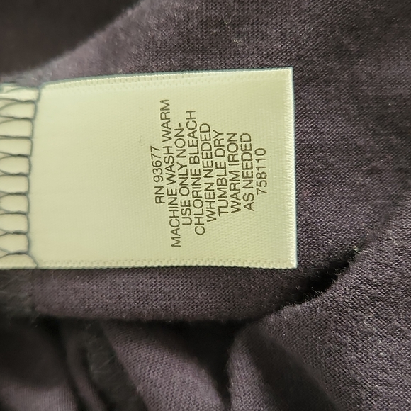 Liz Claiborne, Women's M, Navy,l Fold Over Sleeve, 7 Silver Colored Buttons - Picture 7 of 8